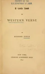 Cover of A little book of western verse
