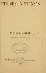 Cover of Studies in Stanzas