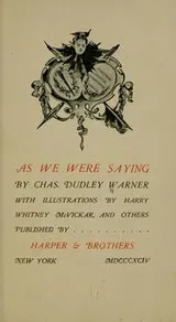 Cover of As We Were Saying