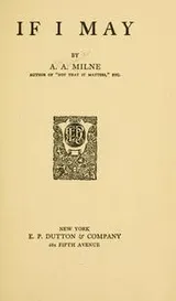 Cover of If I may