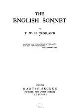 Cover of The English sonnet