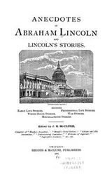 Cover of Anecdotes of Abraham Lincoln and Lincoln's stories