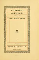 Cover of The Thoreau calendar