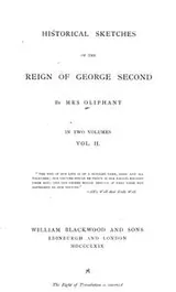 Cover of Historical sketches of the reign of George Second