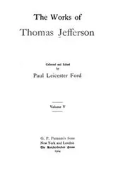 Cover of The works of Thomas Jefferson