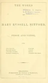 Cover of The works of Mary Russell Mitford