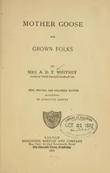 Cover of Mother Goose for grown folks
