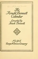 Cover of The Arnold Bennett calendar