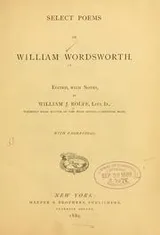 Cover of Select poems of William Wordsworth