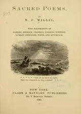Cover of Sacred poems