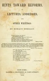 Cover of Hints toward reforms