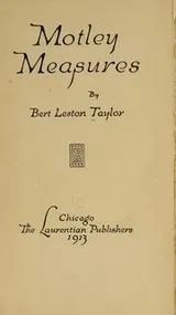Cover of Motley measures
