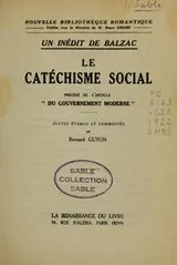 Cover of Un inédit de Balzac