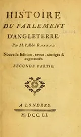 Cover of Histoire du parlement d'Angleterre