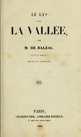 Cover of Le lys dans la vallée