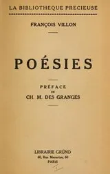 Cover of Poésies