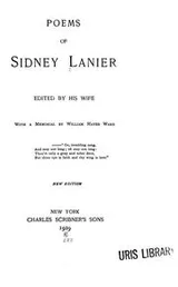 Cover of Poems of Sidney Lanier