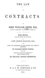 Cover of The law of contracts