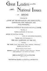 Cover of Great leaders and national issues of 1896