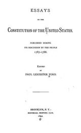 Cover of Essays on the Constitution of the United States