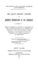 Cover of Correspondence between John Jay and Henry B. Dawson