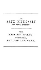 Cover of The Manx dictionary