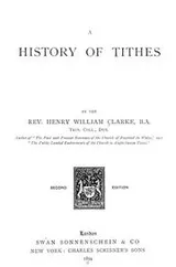 Cover of A history of tithes