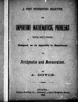 Cover of A very interesting selection of important mathematical problems, with solutions