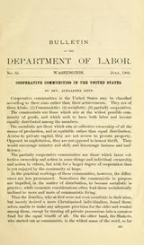 Cover of Bulletin of the Department of Labor