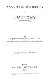Cover of A course of instruction in zootomy. (Vertebrata)