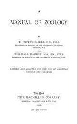 Cover of A manual of zoology