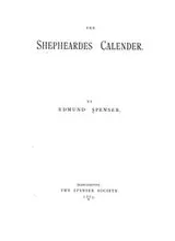 Cover of The shepheardes calendar