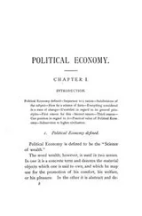 Cover of First principles of political economy, with reference to statesmanship and the progress of civilization