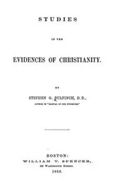 Cover of Studies in the evidences of Christianity