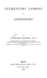 Cover of Elementary lessons in astronomy