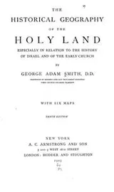 Cover of The historical geography of the Holy Land