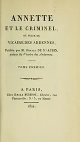 Cover of Annette et le criminel