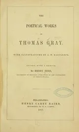 Cover of The poetical works of Thomas Gray