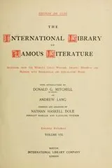 Cover of The International library of famous literature