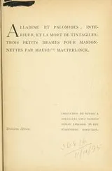 Cover of Alladine et Palomides