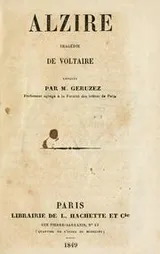 Cover of Alzire