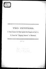 Cover of Two petitions