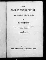 Cover of The book of common prayer, the American prayer book, and the three revisions since 1874 in England, Ireland and the United States
