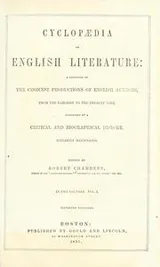 Cover of Cyclopedia of English literature