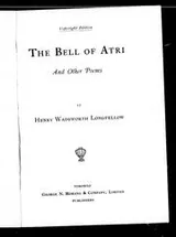 Cover of The bell of Atri and other poems
