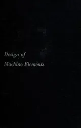 Cover of Design of machine elements