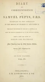 Cover of Diary and correspondence of Samuel Pepys, F.R.S