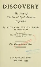 Cover of Discovery; the story of the second Byrd Antarctic Expedition