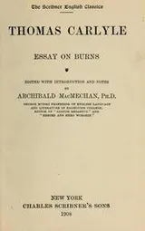 Cover of Essays on Burns