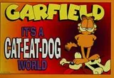 Cover of Garfield, it's a cat-eat-dog world